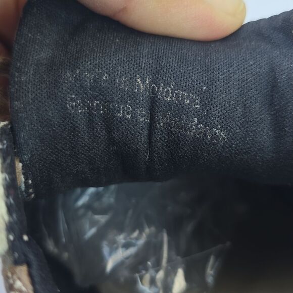 The Flexx Snakeskin‎ Print Lace up Sneakers Tan Brown Women's size 7.5 - Picture 9 of 9